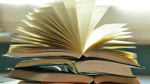 pile of books